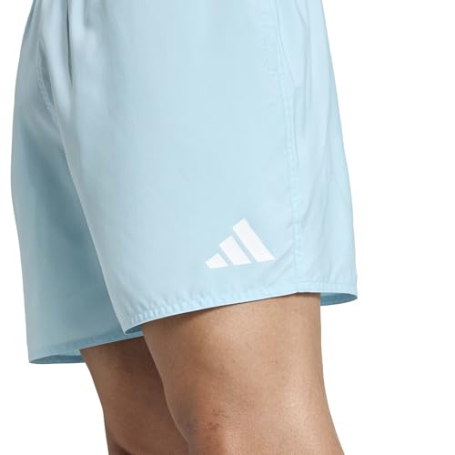 adidas Men's Swim Shorts 5 INCH, Icey Blue/White, M