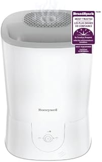 Honeywell HWM440WC Top Fill Easy to Care Warm Mist Humidifier, White, with Essential