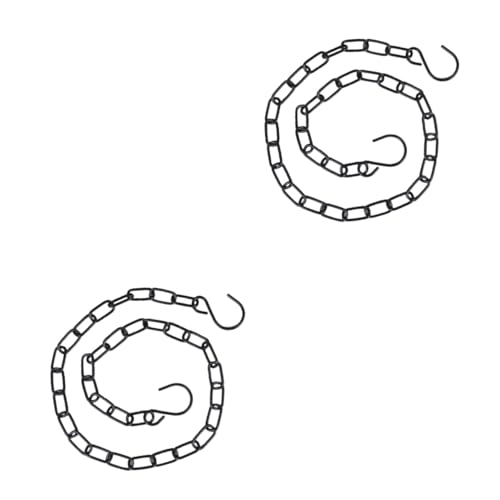 ibasenice 2sets 2 Pieces Hanging Chain Hanger for Bird Feeder Planter Lantern and Ornament Double for Easy Use for Home and Outdoor Display 2pieces*2