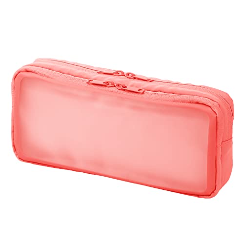 プラス ポーチ ジブンイロ ナカ見え ガジェットポーチL ピンク TW-BG002L 428-765