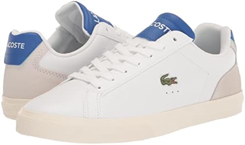 Lacoste Men's Lerond Sneaker, White/Dark Blue, 10 | Image 6
