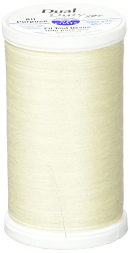 Hilo general propósito Coats: Thread & Zippers S930-8020 Dual Duty XP, 500 yardas, color crema miniatura 1