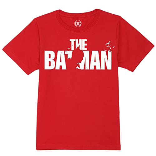 Image of Boy's The Batman Character Print Regular T-Shirt (WBBMBCT037.5 11-12Y) Red