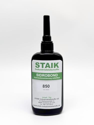 Sidrobond Tornillo de seguridad: el adhesivo de metal para la seguridad fiable de conexiones roscadas | Fabricado en Alemania (resistencia media 70 g)