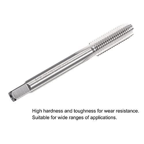 Image of uxcell Thread Milling Threading Tap 5 /16 inch-24 UNF, Left Hand Machine HSS (High Speed Steel) 6542 Uncoated 3 Straight Flutes 2B Tolerance Grade