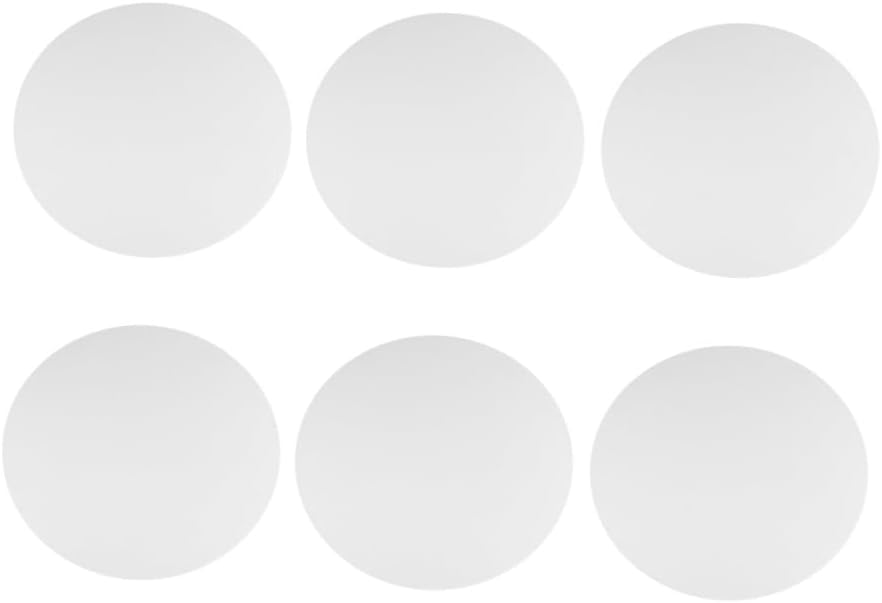 6pcs Round Canvas Boards for Oil Painting Artist Painting Panels for Tempera White Art Canvases for DIY Projects and Students