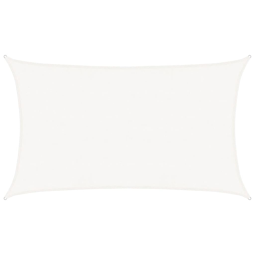 Voile d'ombrage PEHD blanc 8x5m pour grand jardin et terrasse
