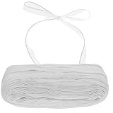 LOORGVEL 1 Rolle Buchbindeband 100m Weiß Buchbindegürtel aus Stoff für Fotoalben Bucheinband Album Selbstgemacht Vielseitig für Schule Büro und Zuhause