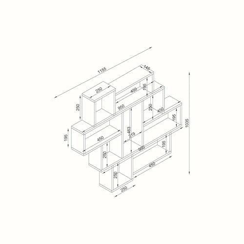 Étagère murale Velaris blanche pour organiser vos livres et objets déco - 3