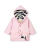 Hatley Baby Raincoat, Classic Pink & Navy, 18-24 Months