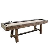 American Legend Stonebridge 9’ LED Light Up Shuffleboard Table with Bowling