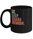 Genaro Network Crypto, Eat Sleep Genaro Network Repeat Mug 11oz, black