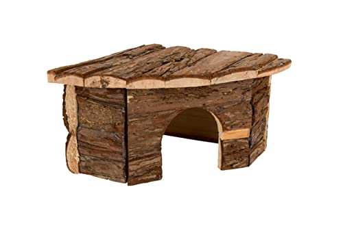 Tyrol Chalet d'angle Style Rustique/Confortable Comestible 100% Ecorce de Cèdre pour Rongeur/Lapin 22 x 22 x 13 cm 20 Unité