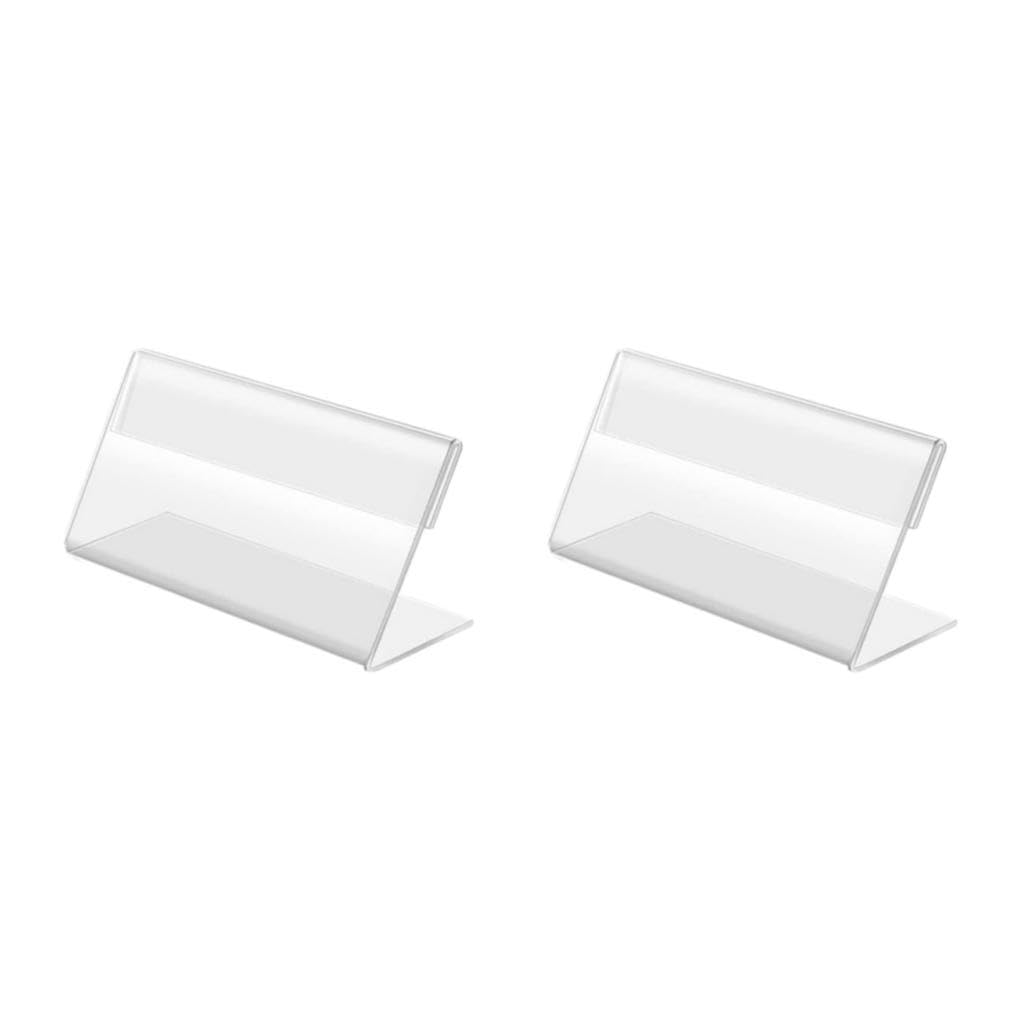 2 Ensemble de Porte-Cartes de Visite Transparent, Robuste et Durable, Affichage de Cartes, Large Application, Acrylique, Facile, 50 Paquets/lot