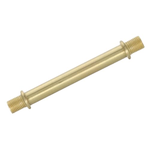 Healeved Tubo de Latón para Lámpara de Pared de 93 MM de Diámetro Vástago Recto M10 de 100 MM Accesorio Repuesto para Lámparas de Mesa y Apliques Tubo Hueco Metálico para Proyectos de