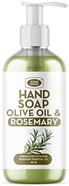 Soap House Hand Soap | Olive Oil & Rosemary | Pack of 4 units (16.9 FL OZ x 4)