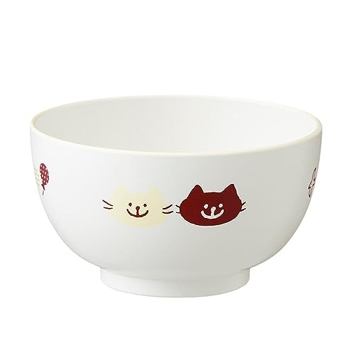 カインズ(CAINZ) 子供用食器 汁椀 HAJIKU ねこ 軽い 割れにくい 丈夫 汚れが落ちやすい 水切れが良い 食洗機対応 電子レンジ可 子ども用 味噌汁椀