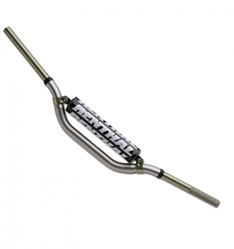 Manillar Renthal Twinwall 997 plata, accesorio de dirección Honda y Kawasaki