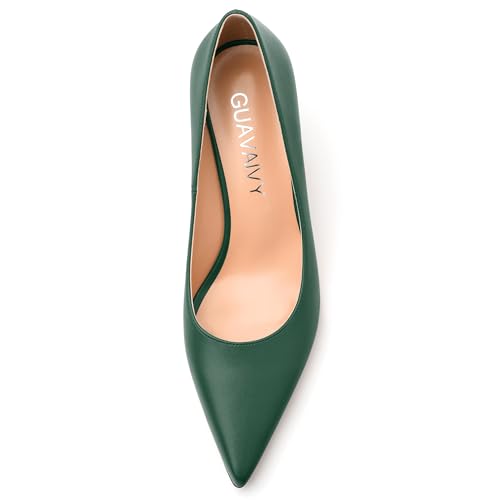 Women's Pumps, Pointed Closed Toe Mid Heel, Fashion Solid Matte Daily Working Party Shoes for Women 2.5Inch3
