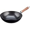 WECOOK-Carbono-Wok-Induccion-24-cm-Antiadherente-QUANTANIUM-Ecologico-3-Capas-sin-PFOA-Acero-al-Carbono-Mango-Imitacion-Madera-Apta-Todas-las-Cocinas-Vitroceramica-Gas