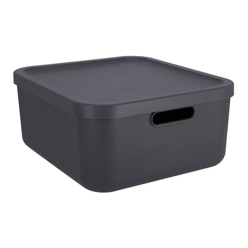 Boîte de rangement 20 l Rotho Albula empilable bac plastique robuste