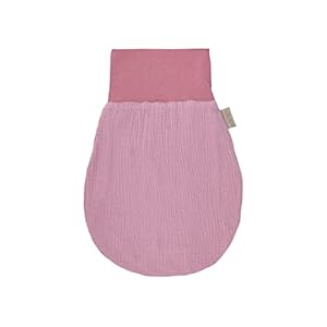 KraftKids Trappelzak mousseline roze voor de lente/zomer van mousseline katoen in twee maten verkrijgbaar