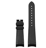 YELEMEABHB Cinturino in gomma for estremità curva adatto for orologio for Tudor Black Bay GMT for fibbia pieghevole, nero, blu e rosso, da 22 mm. Cinturino per orologio(NO Clasp)