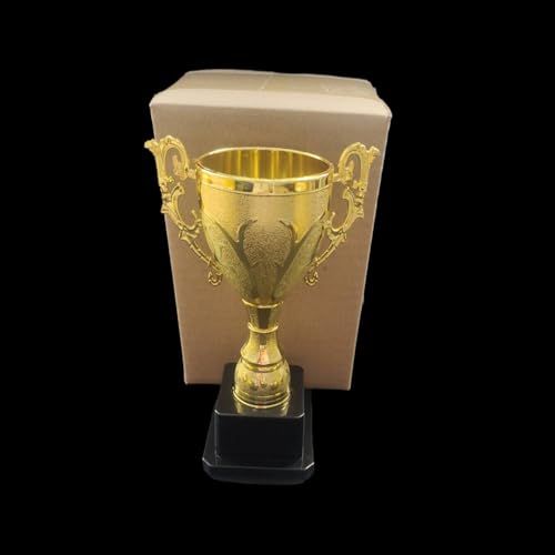 Jilukibo Plastic Gold Trophies Winner Award for Competitions, Award Trophy Cup for Sports Tournaments, Birthday Party Games, Achievements and Championships