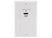 Monoprice HDMI Over CAT5E / CAT6 Extender Wall Plate (Pair) - Single Port (1P) - White