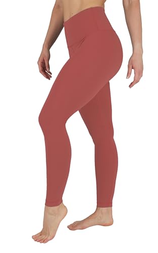 90 Degree By Reflex Legging taille haute avec poches terracotta