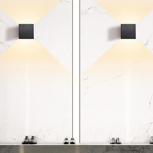 Lámpara de pared de aluminio con luces LED decorativas para pasillos interiores 4