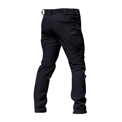 OIOLOYJM Military Cargo Pants for Men Hiking Relaxed Fit Work Waterproof Stretch Tactical Lightweight Outdoor Travel Pant