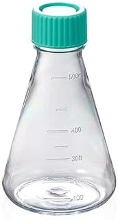 Cole-Parmer Essentials Sterile Erlenmeyer Flasks, Polycarbonate, Seal Cap, 500mL (16 oz); 12/Cs