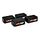 CMT bbs-001 Set von Halterungen für Arbeitsfläche 75 x 50 x 25 mm, schwarz, 4 Stück