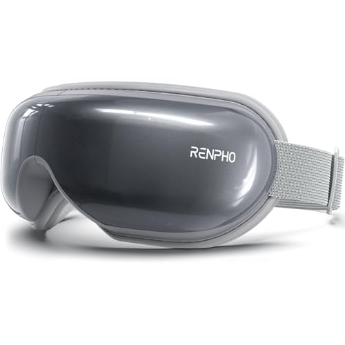 RENPHO Eyeris 1   Masajeador de ojos con Calor, Música Bluetooth y Masaje Vibratorio, Masajeador Ocular para aliviar la tensión ocular Ojos secos Mejorar el sueño, regalos para mujer y hombre