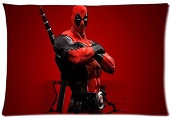 Deadpool 20X30 Two Sides Custom Cotton & Polyester Pillow Case Cover Cushion Cover Model CHH-0273 Build-to-Order