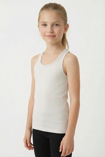 Image of Kurve Premium Girls Seamless Supersoft Wide Strap Comfortable Racerback Tank (Made with Love in The USA)