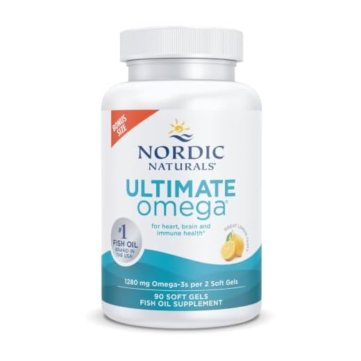 Nordic Naturals Ultimate Omega, Lemon Flavor - 90 Soft Gels - 1280 mg Omega-3 - High-Potency Omega-3 Fish Oil Supplement with EPA & DHA - Promotes Brain & Heart Health - Non-GMO - 45 Servings