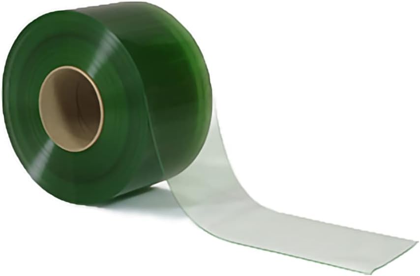 PVC Strip Curtain Door Bulk Roll Anti Static Smooth Size 8 Wide x .08 Thick NSF/USDA Food Service Approved