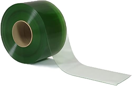 Miniatura 7 de Strivide Rollo de cortina de PVC para puerta a granel, tamaño estándar, liso, transparente, 6 pulgadas de ancho x 0.06 de grosor, aprobado por NSF