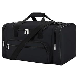 Sports Duffel Bag 20 inch for Travel Gym – Black