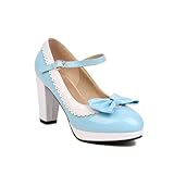 Llamativo diseño de charol: parte superior de cuero charol con un lazo dulce y ribete blanco festoneado. El acabado brillante y resistente a las rozaduras se mantiene brillante en los zapatos de tacón plano de fiesta para todas las ocasiones.