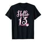 Photo Gallery hello 13th birthday gifts flowers-official teenager girls maglietta Photo Gallery hello 13th birthday gifts flowers-official teenager girls maglietta
