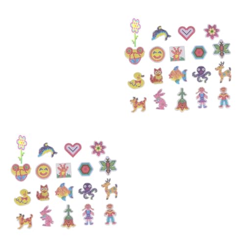 Toyvian 38 Peças pegboard de miçangas brinquedo criança brinquedo animais pegboards de contas de fus