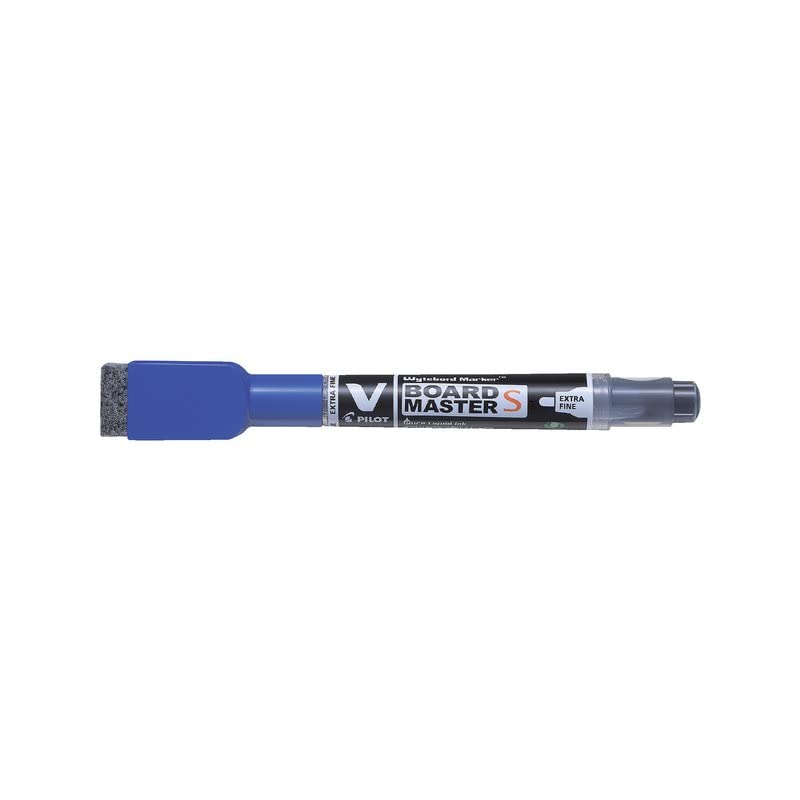 Pilot V-Board Master S 3.5 mm Tip Extra Fine Whiteboard Marker with Eraser - Blue