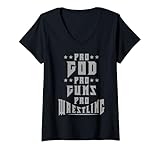 Photo Gallery donna pro dio pro pistola pro wrestling patriottico cristiano maglietta con collo a v Photo Gallery donna pro dio pro pistola pro wrestling patriottico cristiano maglietta con collo a v