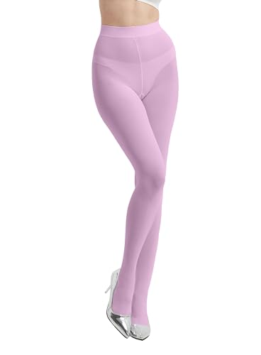 Image of 80D Semi Opaque Tights for Women Stretchable High Waist Womens Stockings Soft Pantyhose with 20+ Colors