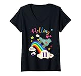 Photo Gallery donna divertente rotolamento in 11 pattini a rotelle tema arcobaleno compleanno maglietta con collo a v Photo Gallery donna divertente rotolamento in 11 pattini a rotelle tema arcobaleno compleanno maglietta con collo a v