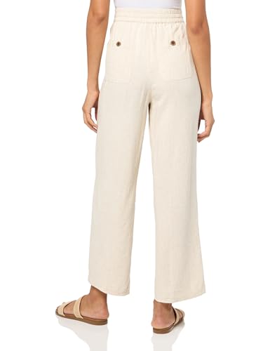 MULTIPLES Women's Drawstring Elastic Waist 4-Pocket Ankle Pant with 3-Button Hem Vents2