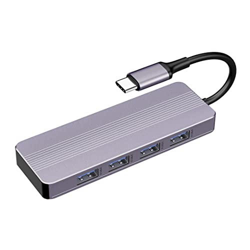 sunshot Hub USB C 3.1 vers USB 3.0 avec 4 Ports - Hub USB C vers multiport USB - Fonctionne pour iMac Pro, MacBook Pro, iPad, PC, clés USB, Disque Dur Mobile et Autres appareils de Type C Cover